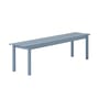 Banc Linear métal bleu / L 170 cm - Muuto