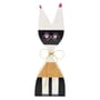 Dekoration Wooden Doll No. 9 super large holz bunt / By Alexander Girard, 1952 - H 82 cm - Vitra