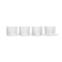 Glas Ripple Low glas transparent / 4er Set - Ø 7,6 x H 6,1 cm (20 cl) - Ferm Living