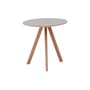 Copenhague CPH 20 Round table plastic material grey / Linoleum - Ø 90 - Hay