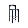 Sgabello bar Rey Low legno blu / H 65 cm - Di Bruno Rey x Dietiker, 1971 - Hay