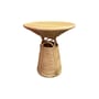 Beistelltisch Toffee Large faser beige / Ø 60 x H 65 cm - POPUS EDITIONS