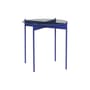 Beam End table glass blue / Ø 45 x H 42 cm - HÜBSCH