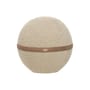 Pouf Bouclette Regular beige / Ergonomique - Ø 55 cm / Laine bouclette - BLOON PARIS