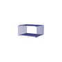 Scaffale Panton Wire Single Half metallo blu / 34,8 x H 17,2 x P 25,7 cm - Verner Panton, 1971 - MONTANA