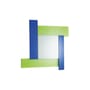 Specchio murale Gli Specchi di Dioniso 02 vetro multicolore / Ettore Sottsass - 70 x 64 cm - Glas Italia