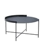 Table basse Edge / Poignée rabattable - Ø 76 x H 40 cm - Houe