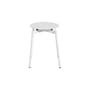 Tabouret empilable Fromme métal blanc / Aluminium - Petite Friture