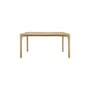 Tavolo rettangolare PI legno naturale / 160 x 80 cm - 6 persone - Ethnicraft