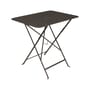 Tavolo pieghevole Bistro metallo marrone / 77 x 57 cm - 4 persone / Foro per parasole - Fermob