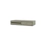Tavolo toilette Makeup legno grigio / Consolle da parete - L 69,6 x P 30 x H 12,6 cm - MONTANA