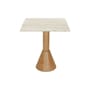 quadratischer Tisch Elba stein beige / 70 x 70 cm – für 2 Personen - NV GALLERY