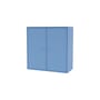 Rangement mural Cover Cabinet bois bleu / L 69.6 x P 30 x H 69,6 cm - 2 portes - MONTANA