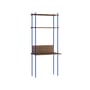 Schreibtisch Shelving System – s.200.1.D holz braun / B 85 x H 200 x Prof. 52 / 35 cm - MOEBE