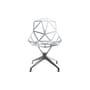 Chair One 4Star Swivel armchair metal white Metal - Magis