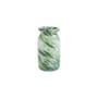 Vase Splash Roll Neck Small verre vert / Ø 11,3 x H 20,5 cm - Fait main - Hay