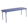 Week-End Rectangular table metal blue / 220 x 85 cm - Aluminium - Petite Friture