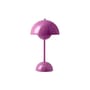 Flowerpot VP9 Wireless rechargeable lamp plastic material pink / Ø 16 x H 29 cm - Verner Panton, 1968 - &tradition