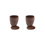 Out of Lines Eggcup ceramic brown / Set of 2 - Serax