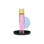 Kerzenleuchter Astro glas rosa - HÜBSCH