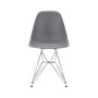 Stuhl RE DSR - Eames Plastic Side Chair plastikmaterial grau / (1950) - Beine verchromt / recycelt - Vitra