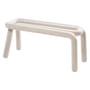 Banc rembourré Bold Sparkling tissu gris / Scintillant - L 100 cm - Moustache