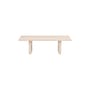 Noon Coffee table wood white / 118 x 58 cm - NOBODINOZ