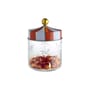 hermetisch verschließbares Glas Circus metall glas rot weiß transparent / 75 cl - Glas & Metall - Alessi