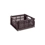 Panier Colour Crate plastique rouge Medium Square / 29,5 x 29,5 cm - Hay