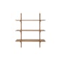 Regal PI holz natur / 3 Regalbretter - Massives Mahagoniholz / L 100 x H 126 cm - Ethnicraft
