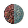 Set da tavola Hybrid - Huaricanga materiale plastico multicolore arancione / PVC - Ø 37 cm - Seletti