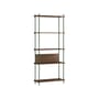 Shelving System – s.200.1.A Shelf wood brown / W 85 x H 200 x D 35 cm - MOEBE