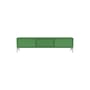 Octave V TV unit wood green / Base, legs - W 138 x D 30 x H 36.6 cm - MONTANA