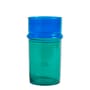 Vase Moroccan Large verre vert bleu / Ø 14 x H 29 cm - Hay