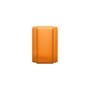 Vase Okra plastikmaterial orange / H 24 cm - Recycelt / Patricia Urquiola, 2025 - Kartell