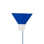 Applique con presa Parede Funil metallo blu / L 30 x H 30 cm - ATELIER DOBRA