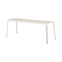 Banc Thorvald SC112 métal blanc / L 125 cm - &tradition