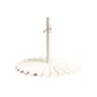 Base da ombrellone The Clamshell metallo bianco / 25 kg - Per poli da 2,5 a 3,81 cm - BUSINESS & PLEASURE