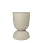 Blumentopf Hourglass Small metall beige / Ø 30 x H 42,5 cm - Ferm Living