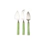 Set de 3 couteaux à fromage plastique vert - HK LIVING