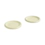 Barro Dessert plate ceramic green / Ø 18 cm - Set of 2 - Hay