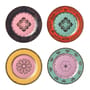 Dessertteller Grandpa keramik bunt / 4er Set - Porzellan - Pols Potten