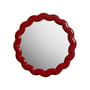 Miroir mural Zigzag plastique rouge / Ø 40.5 cm - Polyrésine - & klevering
