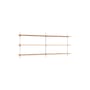 Regal Wall Shelving – ws.65.2 holz natur / B 162 x H 65 cm x Prof. 17,5 cm - MOEBE