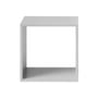 Scaffale Stacked legno grigio / Medium quadrata 43x43 cm / Senza fondo - Muuto