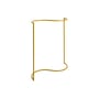 Supporto Colour Rack metallo giallo / Forma S - L 144 x P 60 cm - Hay
