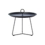 Table basse Eyelet Medium métal noir / Ø 57,5 x H 41 cm - Houe