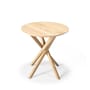 Table d'appoint Mikado bois naturel / Chêne massif - Ø 50 cm - Ethnicraft