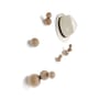 Wandhaken Bubble holz natur / Set von 5 - Mogg