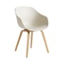 About a chair AAC 222 Armchair plastic material beige / Plastic & wood - Hay